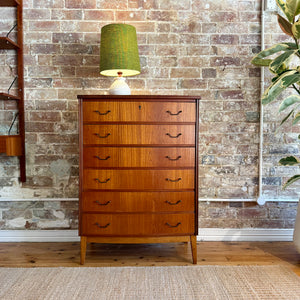 Danish Bow-Front 6 Drawer Dresser – Zander & Co