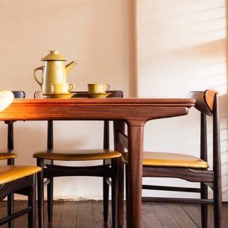 Table and chairs close up