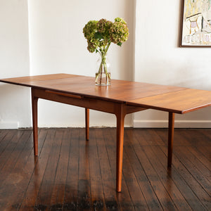 Mid Century Teak Extendable Dining Table