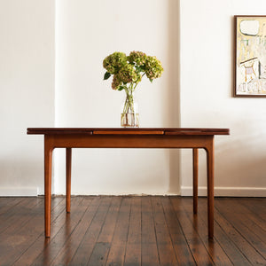 Mid Century Teak Extendable Dining Table