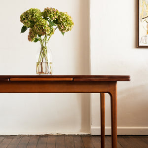 Mid Century Teak Extendable Dining Table