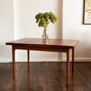 Mid Century Teak Extendable Dining Table