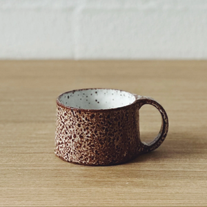 Speckled mug inside